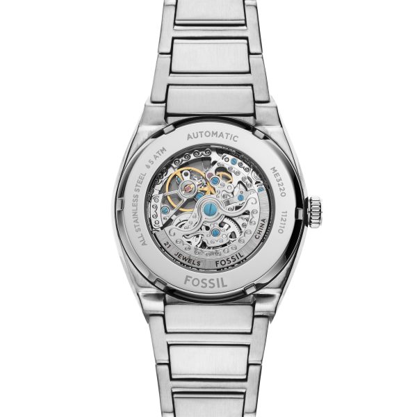 Fossil Everett 42mm Automatic Stainless Steel Watch - Preorder