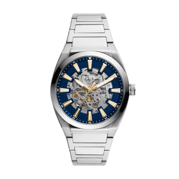 Fossil Everett 42mm Automatic Stainless Steel Watch - Preorder