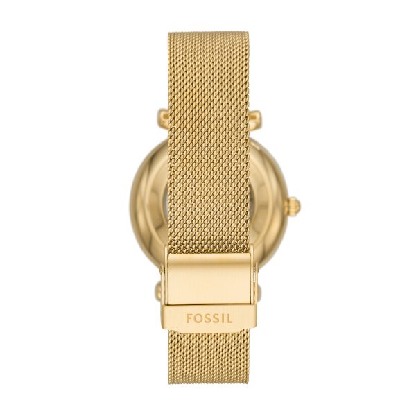 Fossil Carlie 35mm Automatic Stainless Steel Mesh Watch - Preorder