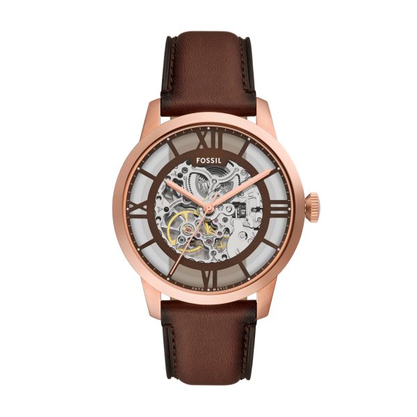 Fossil Townsman 44mm Automatic Leather Watch - Preorder