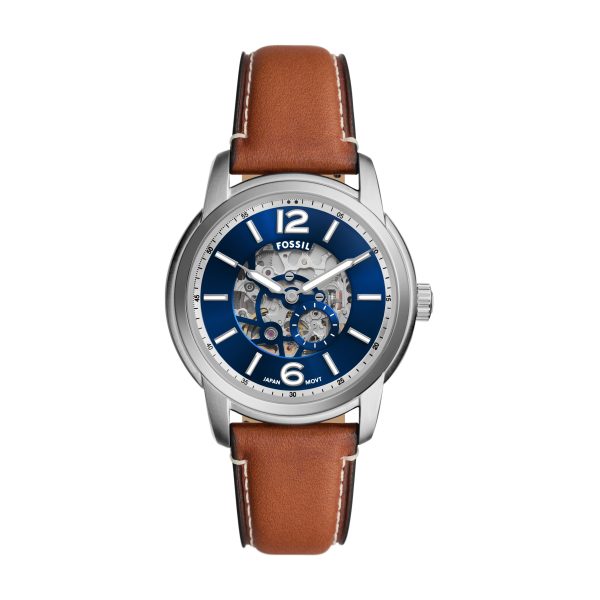 Fossil Heritage 43mm Automatic Leather Watch - Preorder