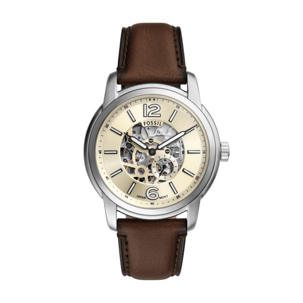 Fossil Heritage 43mm Automatic Leather Watch - Preorder