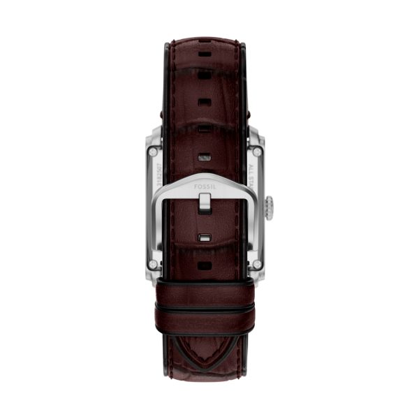 Fossil Carraway 30mm Automatic Croco Leather Watch - Preorder