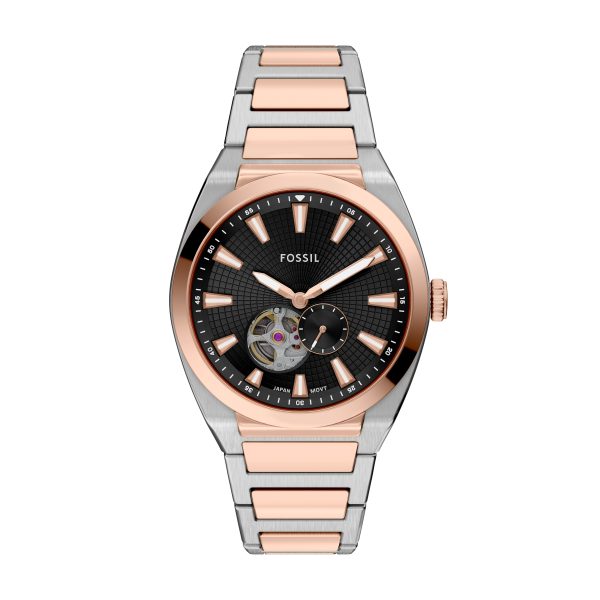 Fossil Everett 42mm Automatic Stainless Steel Watch - Preorder