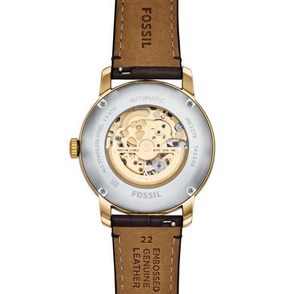 Fossil Heritage 44mm Automatic Croco Leather Watch - Preorder