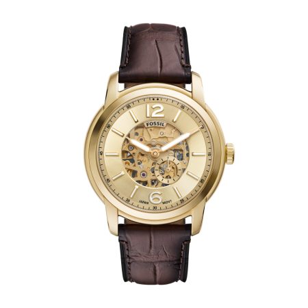 Fossil Heritage 44mm Automatic Croco Leather Watch - Preorder