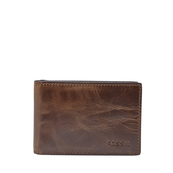 Fossil Derrick Leather Money Clip Bifold Wallet - Preorder