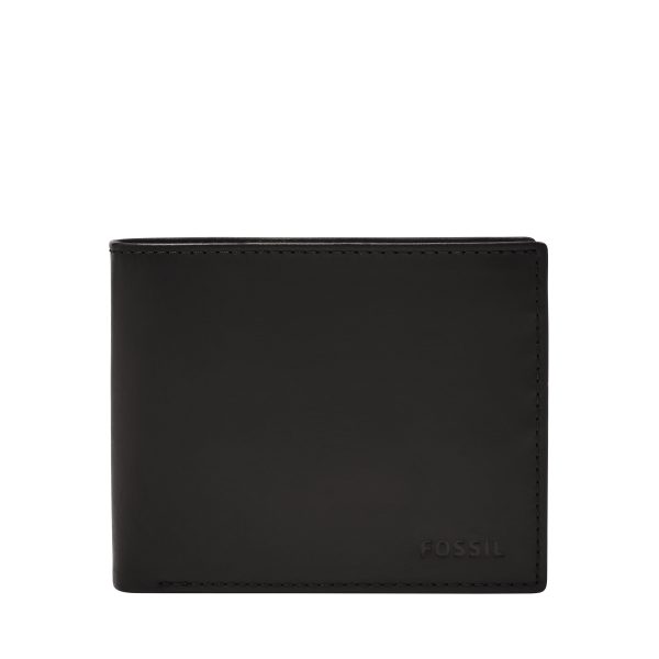 Fossil Derrick Leather RFID Large Coin Pocket Bifold Wallet - Preorder