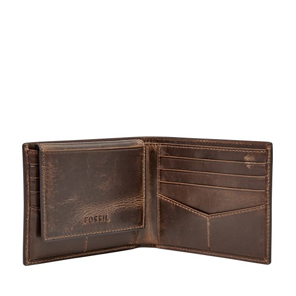 Fossil Derrick Leather RFID Passcase Wallet - Preorder