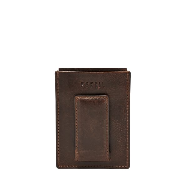 Fossil Derrick Leather RFID Magnetic Card Case Wallet - Preorder