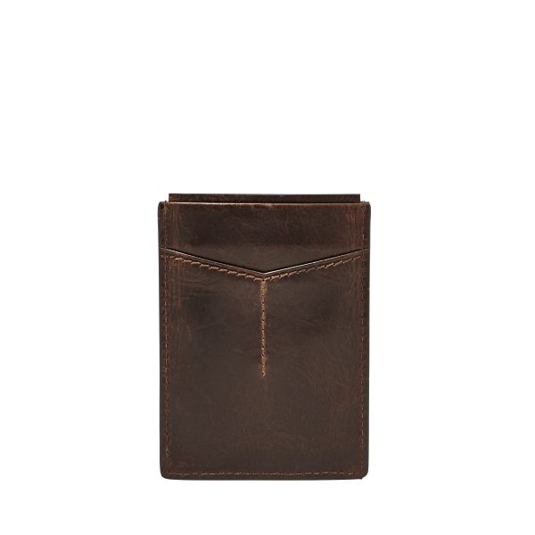 Fossil Derrick Leather RFID Magnetic Card Case Wallet - Preorder