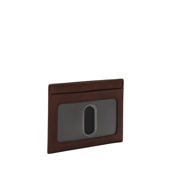 Fossil Derrick Leather Card Case - Preorder