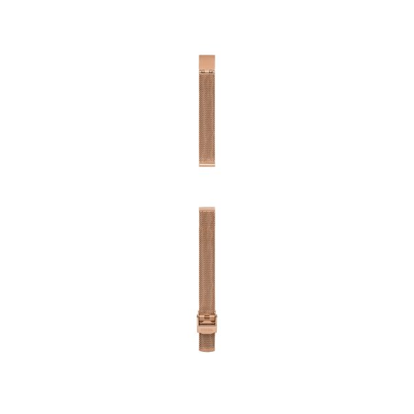 Fossil 12mm Rose Gold-Tone Stainless Steel Mesh Bracelet - Preorder