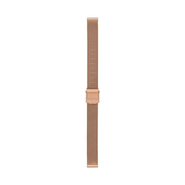 Fossil 12mm Rose Gold-Tone Stainless Steel Mesh Bracelet - Preorder