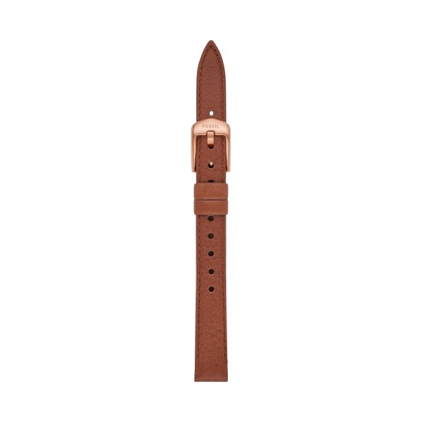 Fossil 12mm Medium Brown LiteHide™ Leather Strap - Preorder
