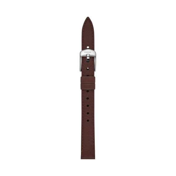 Fossil 12mm Dark Brown LiteHide™ Leather Strap - Preorder