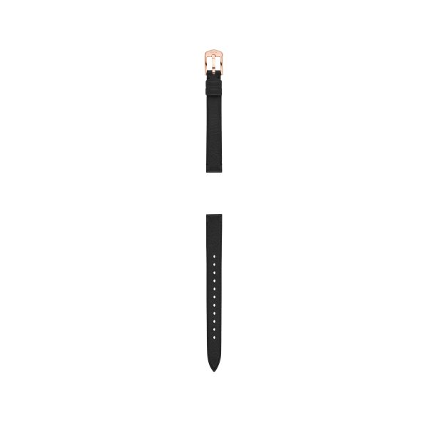 Fossil 12mm Black LiteHide™ Leather Strap - Preorder