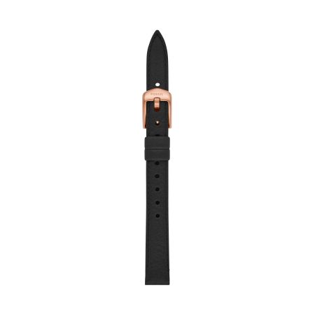 Fossil 12mm Black LiteHide™ Leather Strap - Preorder