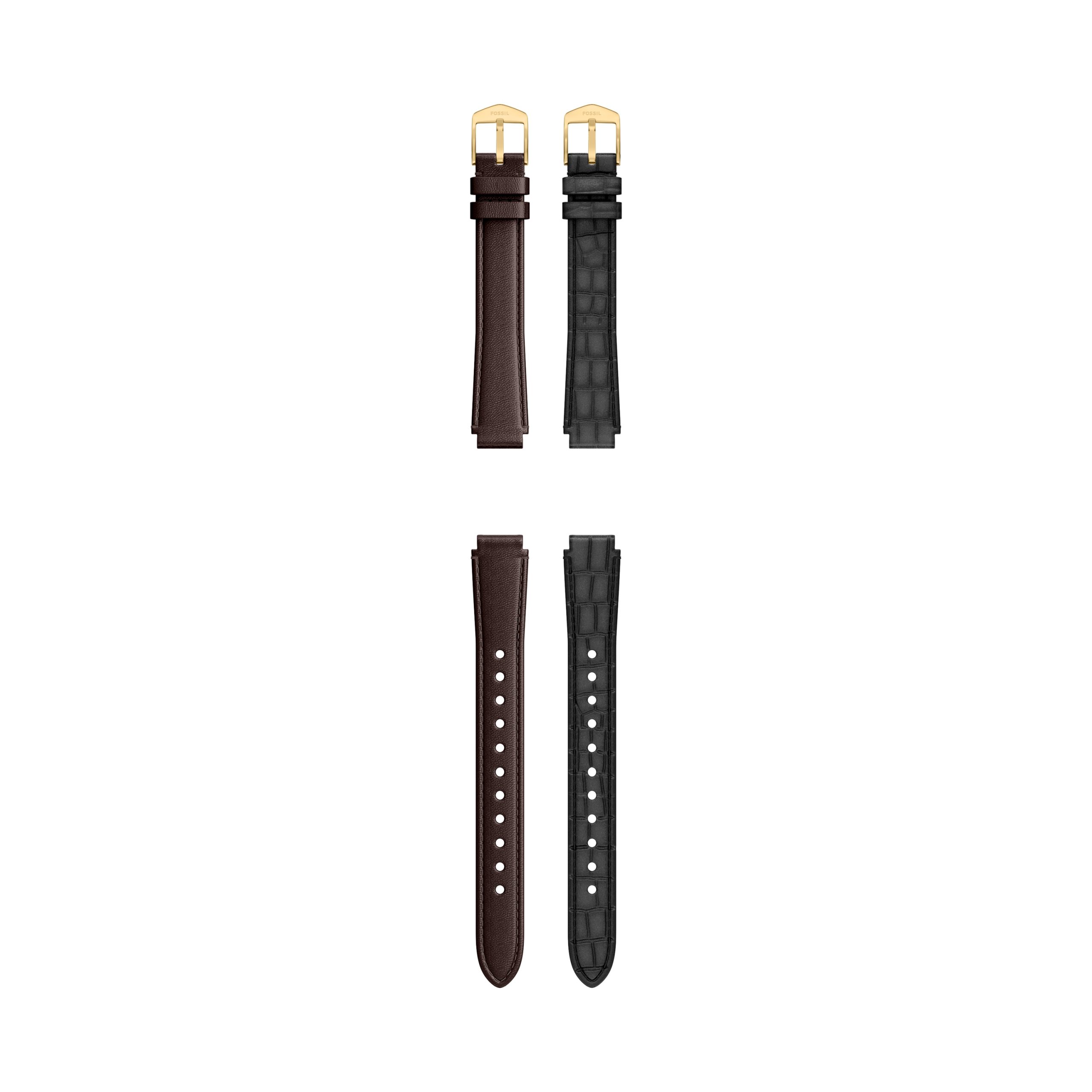 Fossil 12mm Black And Brown Leather Raquel Strap Set - Preorder - Image 8