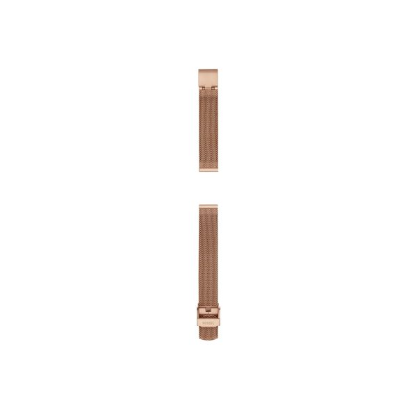 Fossil 14mm Rose Gold-Tone Stainless Steel Mesh Bracelet - Preorder