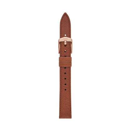 Fossil 14mm Medium Brown LiteHide™ Leather Strap - Preorder
