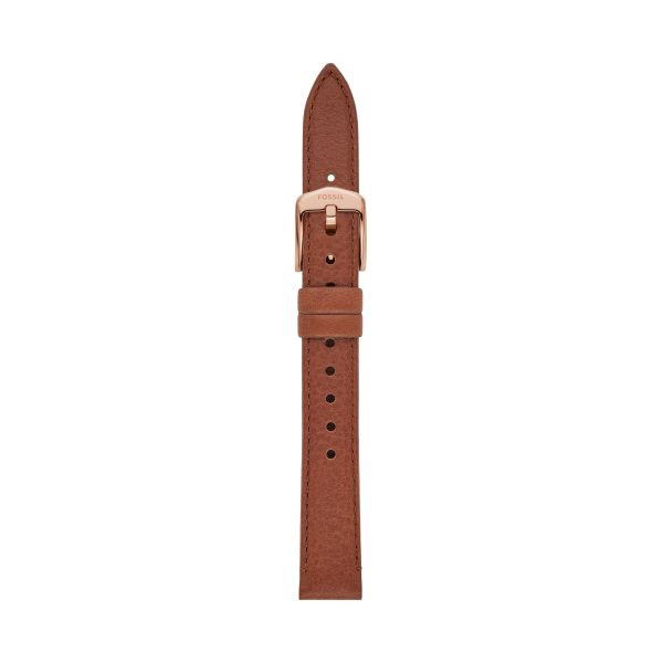 Fossil 14mm Medium Brown LiteHide™ Leather Strap - Preorder