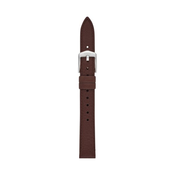 Fossil 14mm Dark Brown LiteHide™ Leather Strap - Preorder