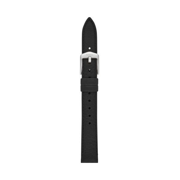 Fossil 14mm Black LiteHide™ Leather Strap - Preorder