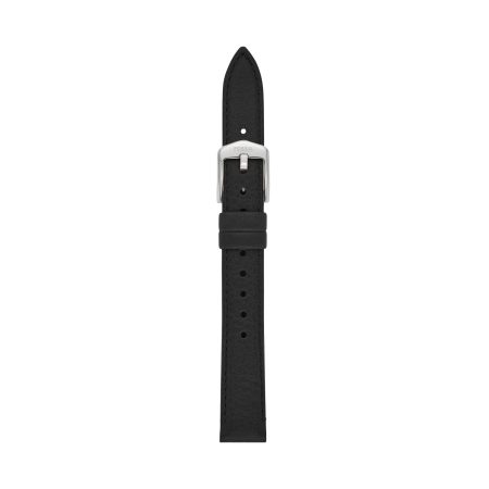 Fossil 14mm Black LiteHide™ Leather Strap - Preorder