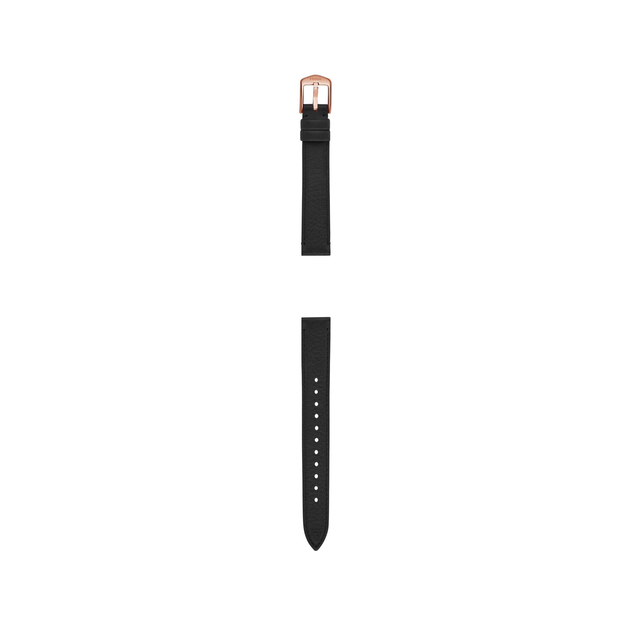Fossil 14mm Black LiteHide™ Leather Strap - Preorder - Image 4