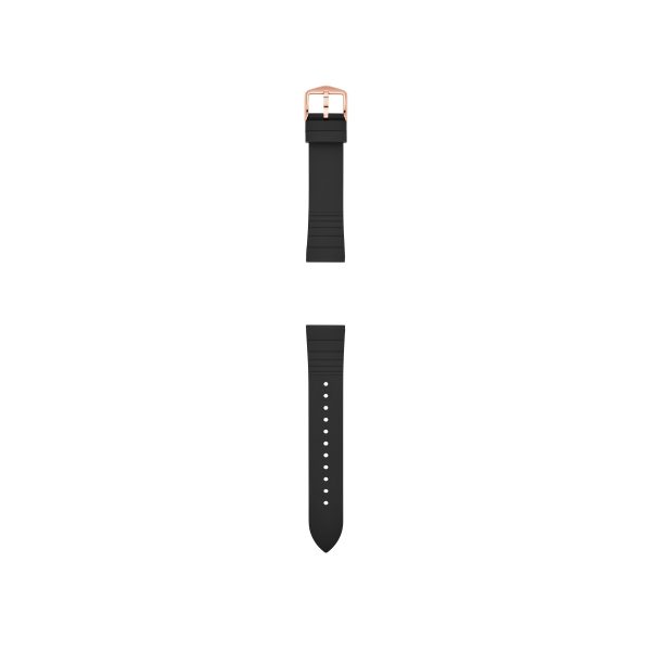 Fossil 18mm Black Silicone Strap - Preorder