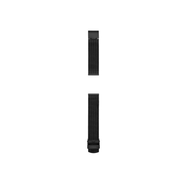 Fossil 18mm Black Stainless Steel Mesh Bracelet - Preorder
