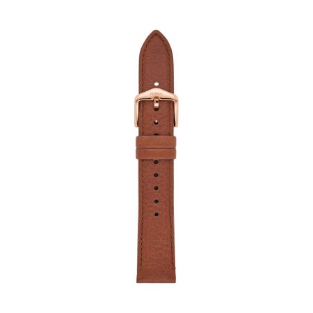 Fossil 18mm Medium Brown LiteHide™ Leather Strap - Preorder