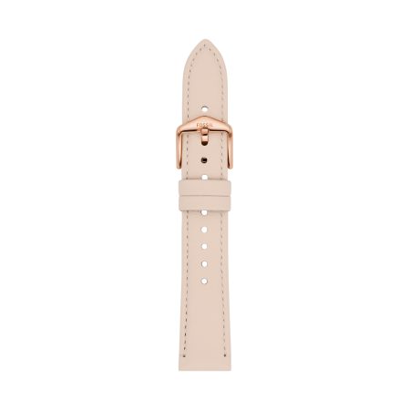 Fossil 18mm Light Beige LiteHide™ Leather Strap - Preorder