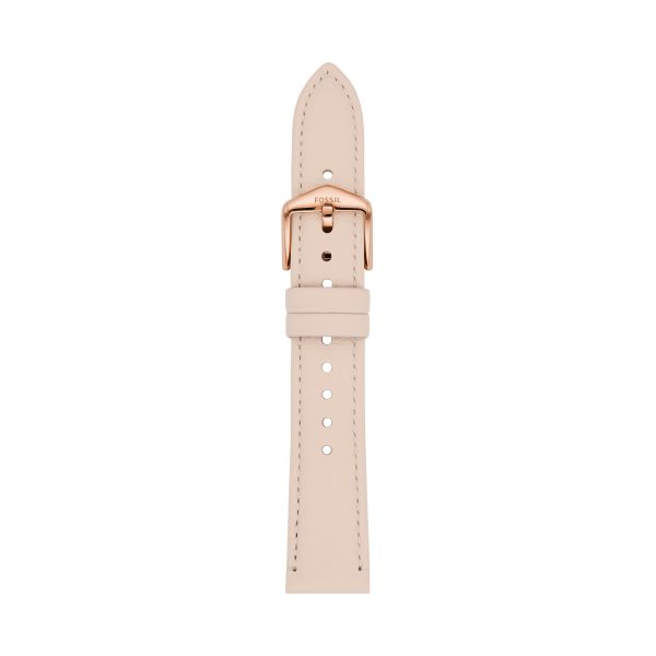 Fossil 18mm Light Beige LiteHide™ Leather Strap - Preorder