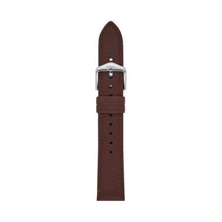 Fossil 18mm Dark Brown LiteHide™ Leather Strap - Preorder