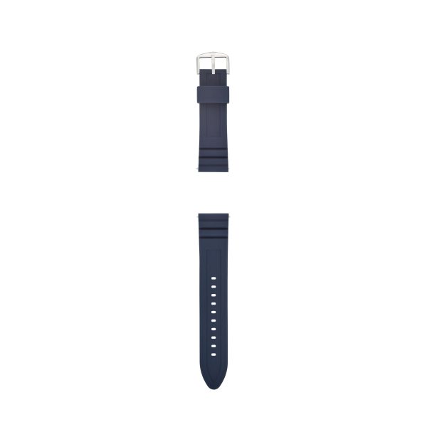 Fossil 22mm Dark Blue Silicone Watch Strap - Preorder