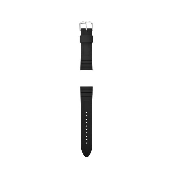 Fossil 22mm Black Silicone Watch Strap - Preorder