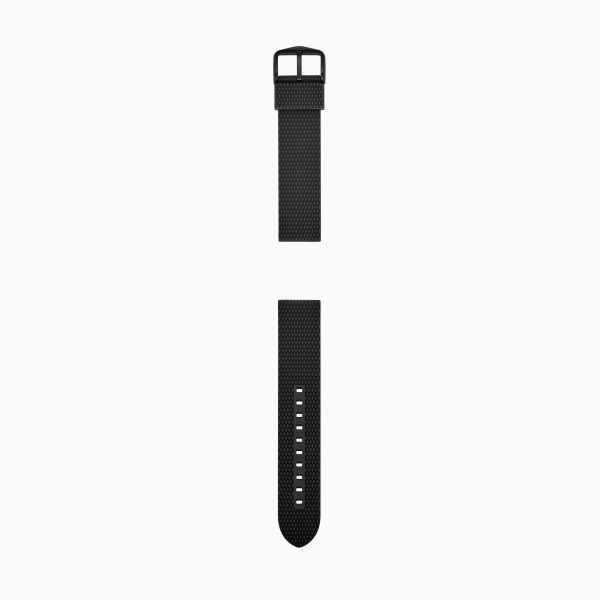 Fossil 22mm Black Silicone Strap - Preorder