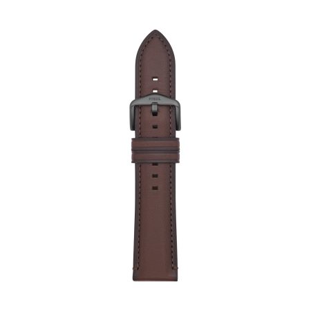 Fossil 22mm Dark Brown LiteHide™ Leather Strap - Preorder