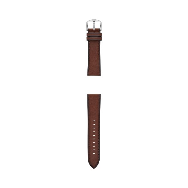 Fossil 22mm Dark Brown LiteHide™ Leather Strap - Preorder