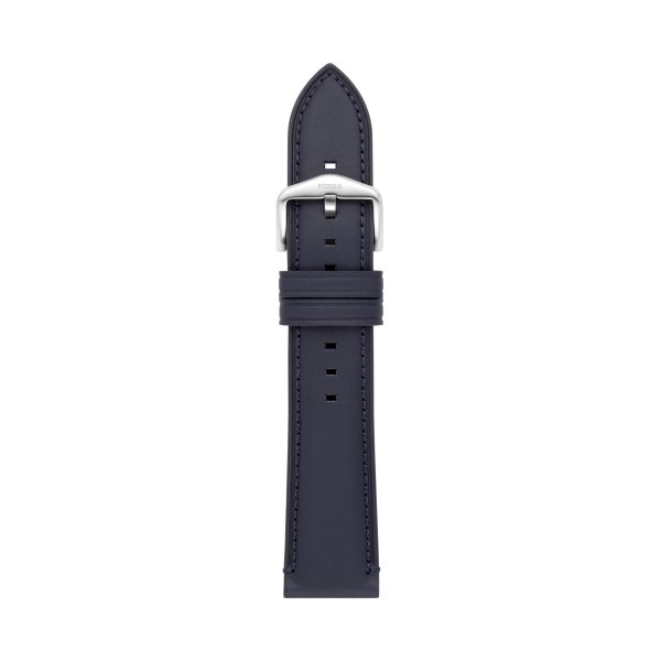 Fossil 22mm Navy LiteHide™ Leather Strap - Preorder