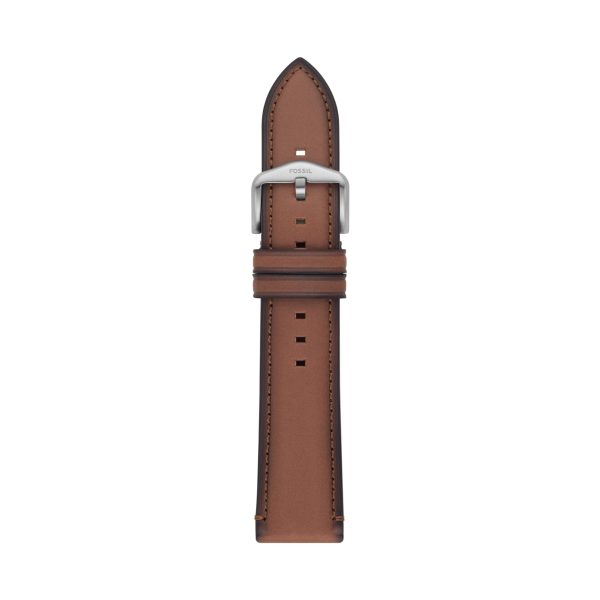 Fossil 22mm Medium Brown LiteHide™ Leather Strap - Preorder