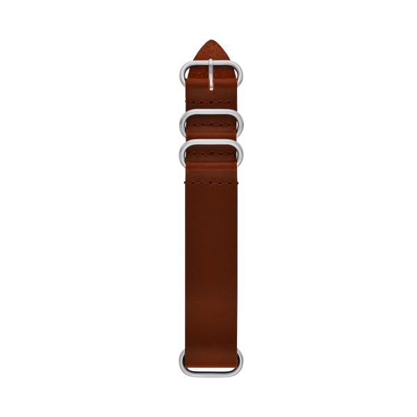 Fossil 22mm Brown Leather Strap - Preorder