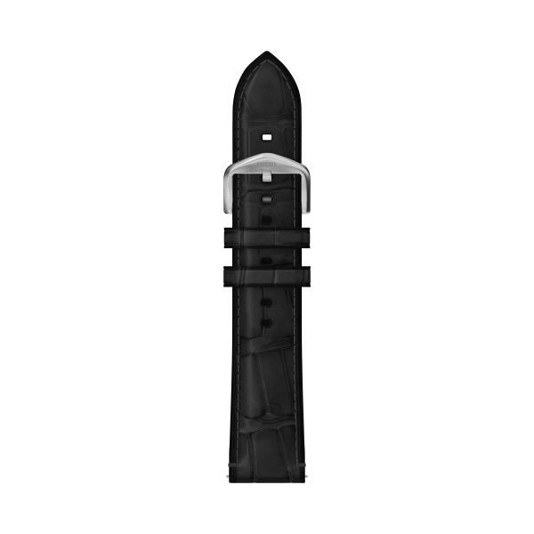 Fossil 22mm Black Leather Watch Strap - Preorder