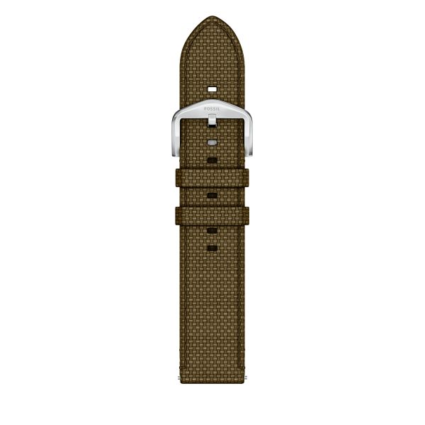 Fossil 22mm Green Nylon Watch Strap - Preorder
