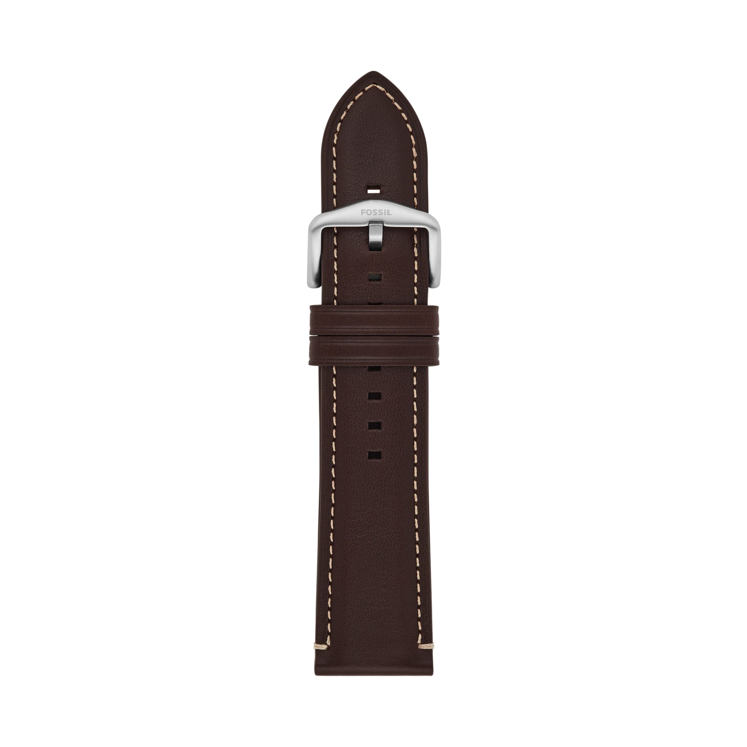 Fossil 24mm Dark Brown LiteHide™ Leather Strap - Preorder - Image 3