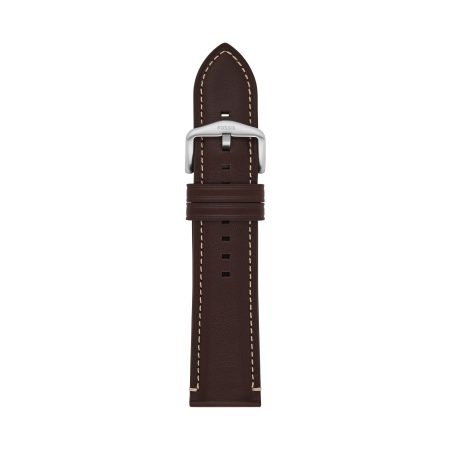Fossil 24mm Dark Brown LiteHide™ Leather Strap - Preorder