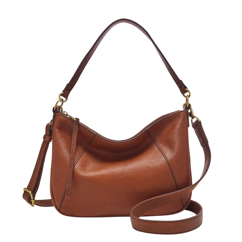 Fossil Skylar Crossbody Brandy SHB2656213 specific leather bag