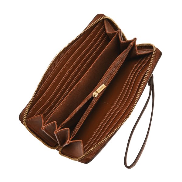 Fossil Logan RFID Zip Around Clutch - Preorder